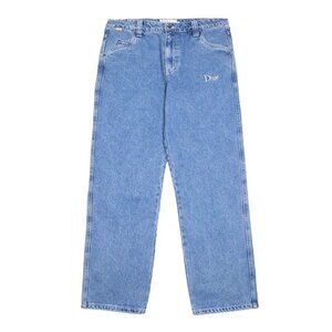 DIME Light Blue Straight Leg Denim Trousers